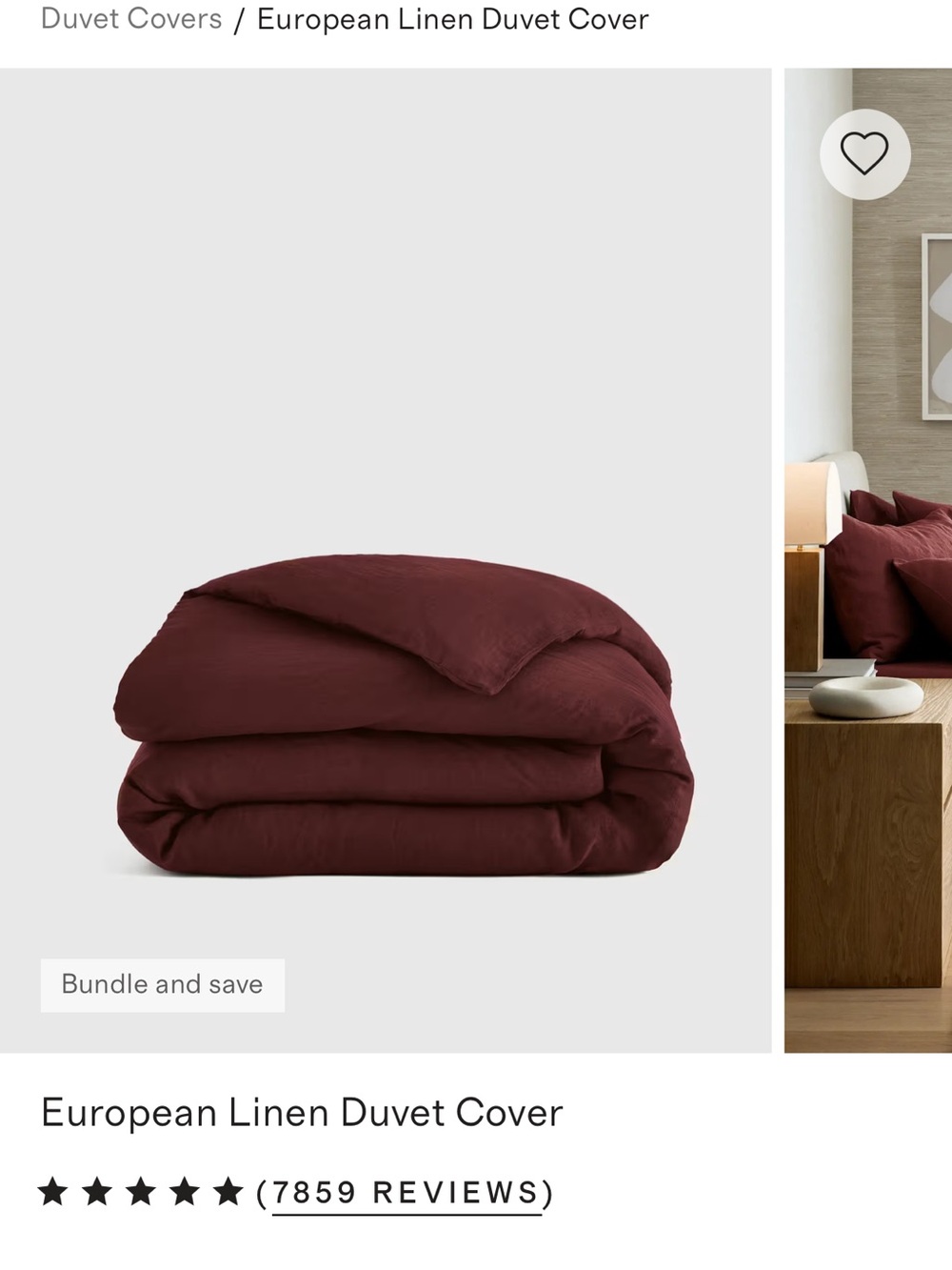 European linen duvet cover